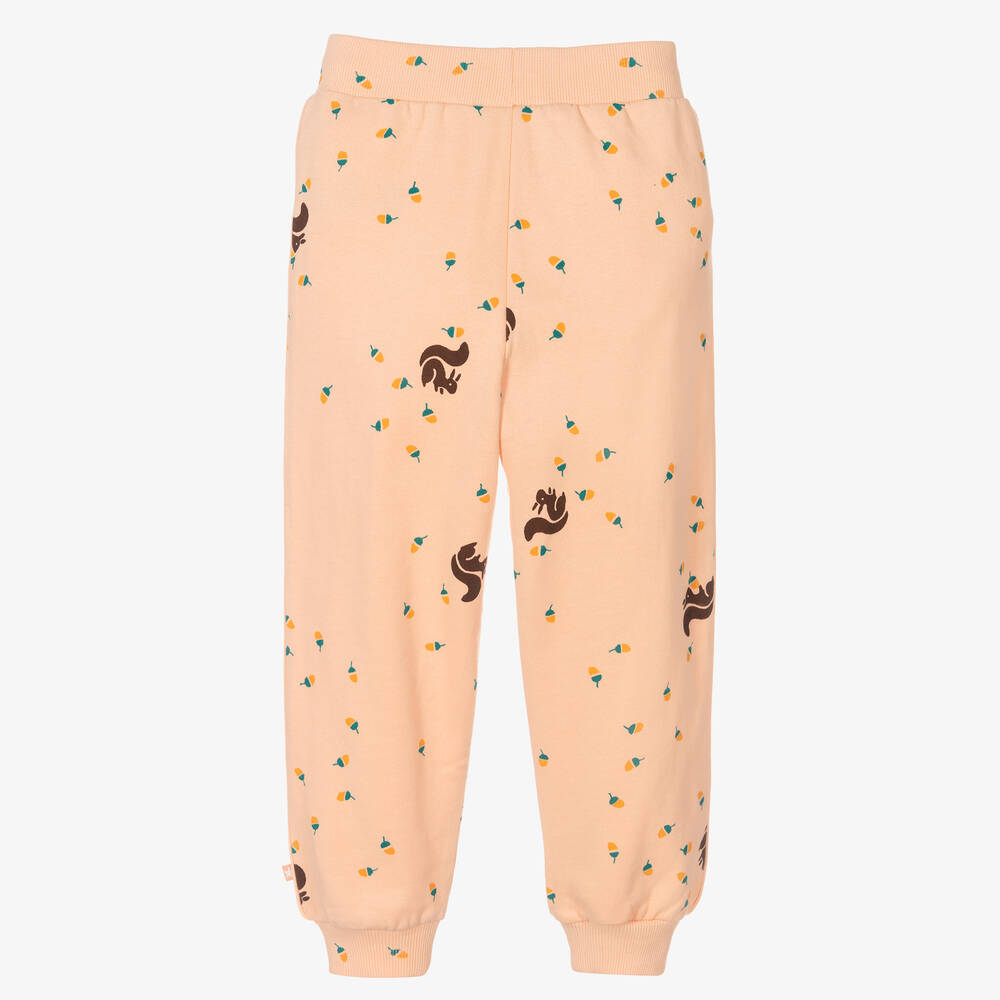Molo-Розовые хлопковые джоггеры с белочками | Childrensalon Outlet