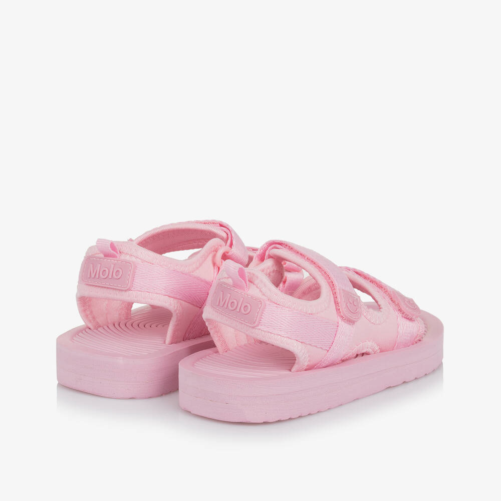 Molo-Розовые сандалии на липучке для девочек | Childrensalon Outlet