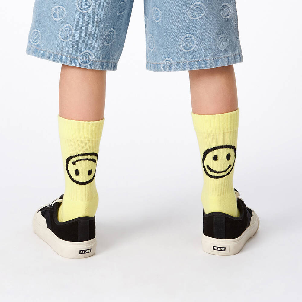 مولو-جوارب للكاحل مزيج قطن لون زهري وأصفر (عدد 2) | Childrensalon Outlet