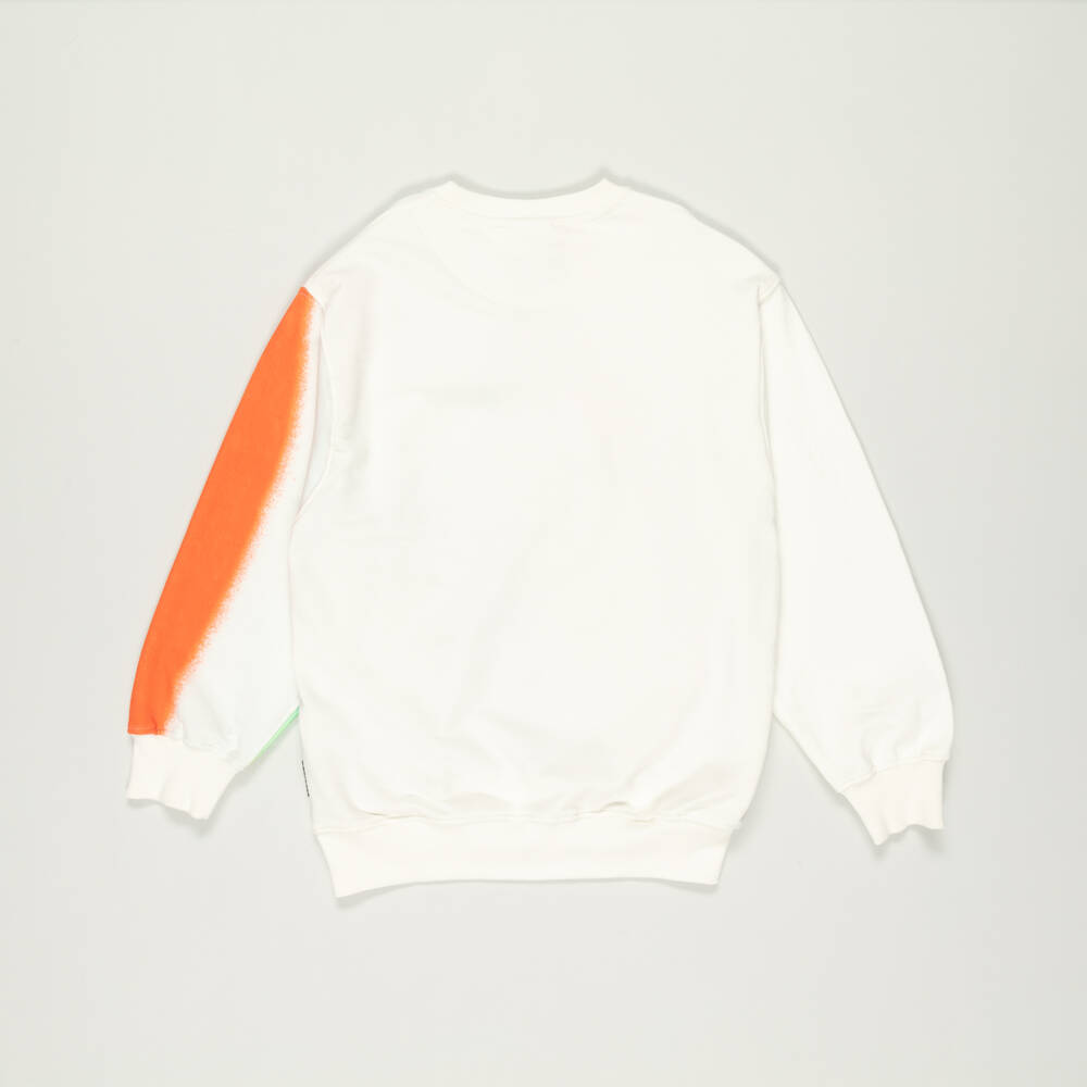 Molo-Preloved Ivory Organic Cotton Rainbow Sweatshirt (12 years) | Childrensalon Outlet