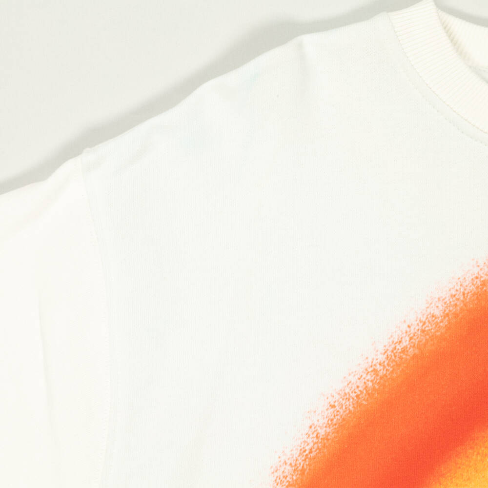 Molo-Preloved Ivory Organic Cotton Rainbow Sweatshirt (12 years) | Childrensalon Outlet