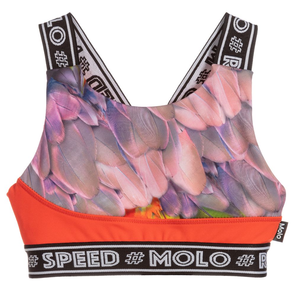 Molo Purple Activewear Crop Top Childrensalon Outlet