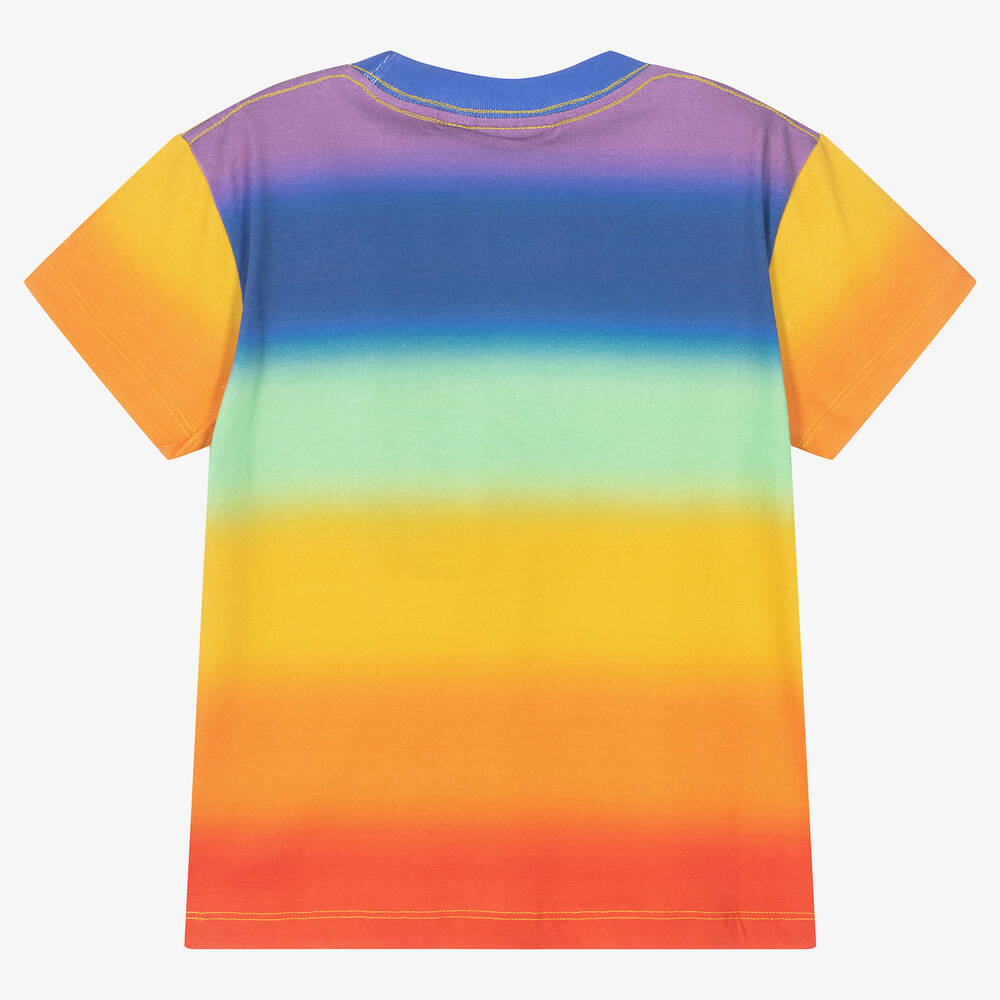 Molo-تيشيرت قطن عضوي بألوان قوس قزح أومبري | Childrensalon Outlet