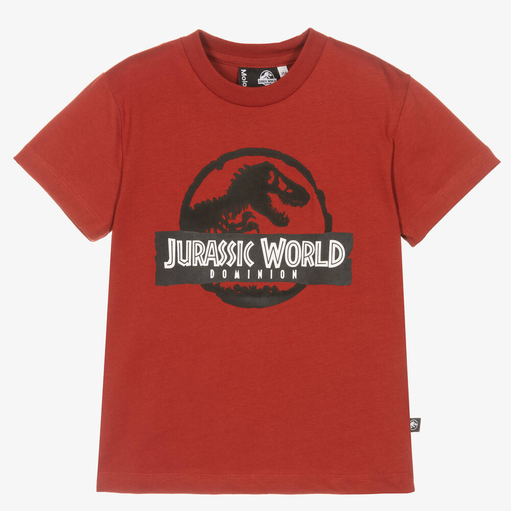 Molo-Red Jurassic Logo T-Shirt | Childrensalon Outlet