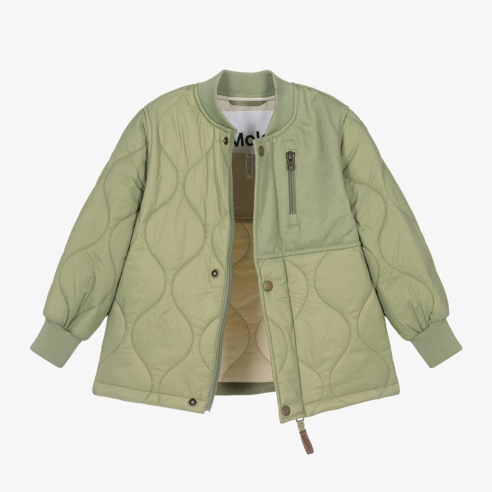 Molo-Sage Green Padded Jacket | Childrensalon Outlet