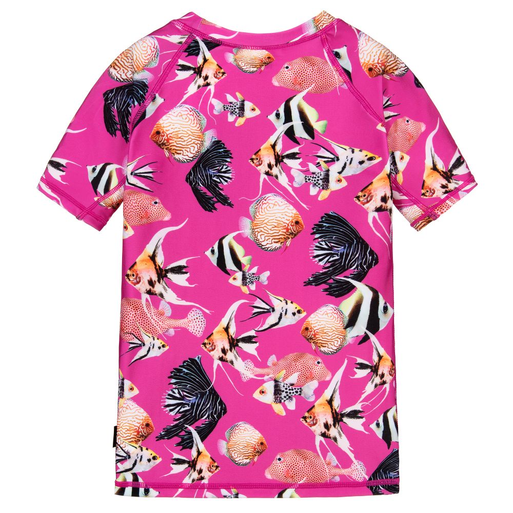 مولو-توب واقي من الشمس لون زهري للبنات (UPF50+) | Childrensalon Outlet