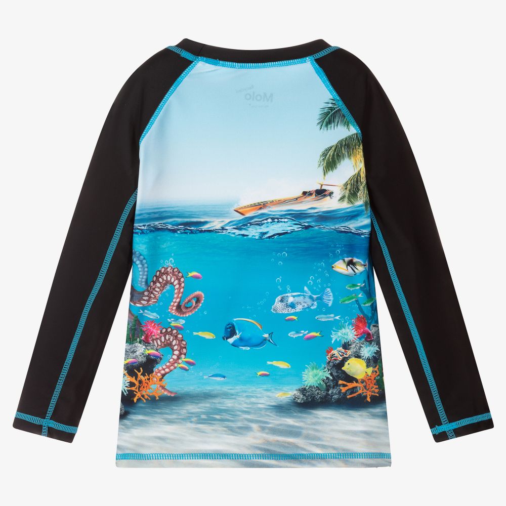 مولو-توب واقي من الشمس لون أزرق للأولاد (UPF50+) | Childrensalon Outlet