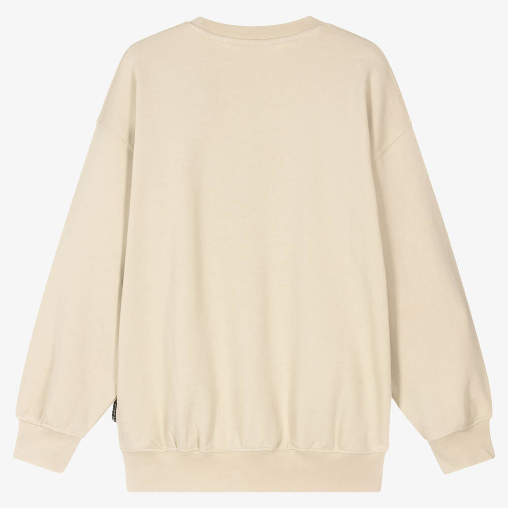 Molo-Бежевый свитшот с логотипом мира для подростков | Childrensalon Outlet