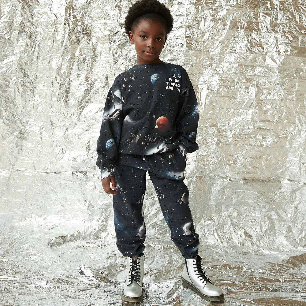 Molo Sweat shirt noir Espace Ado Childrensalon Outlet