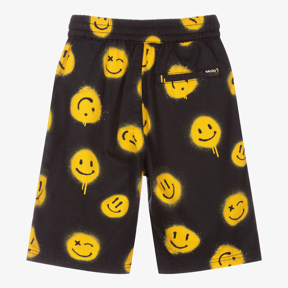Molo-شورت تينز ولادي قطن تويل لون أسود | Childrensalon Outlet