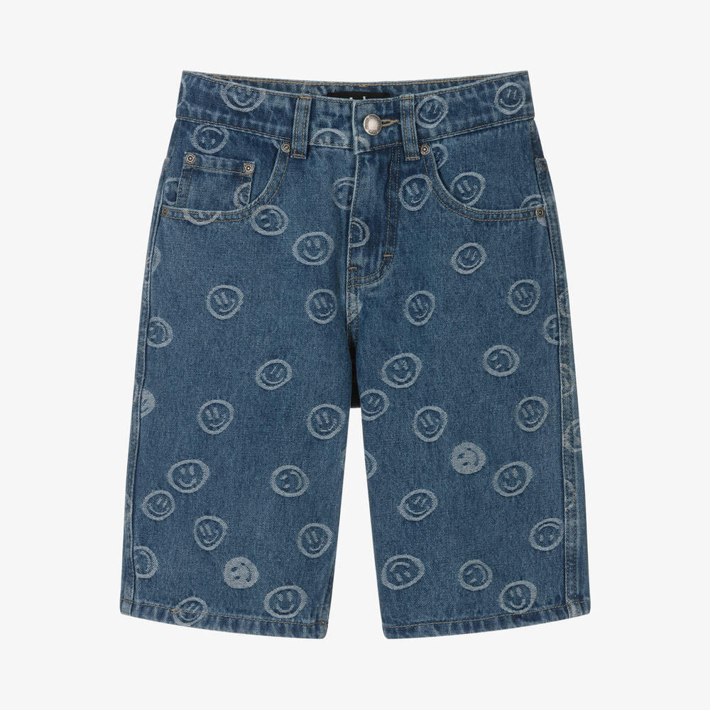 Molo - Short en jean Happy Face ado | Childrensalon