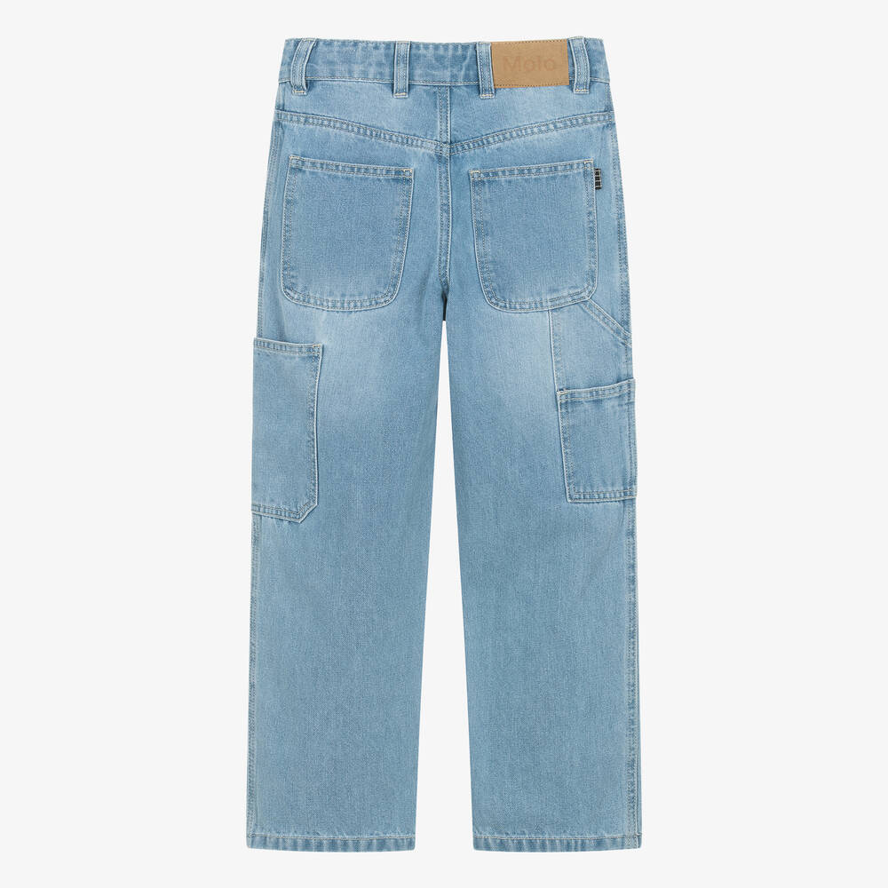 مولو-جينز قطن دنيم لون أزرق | Childrensalon Outlet