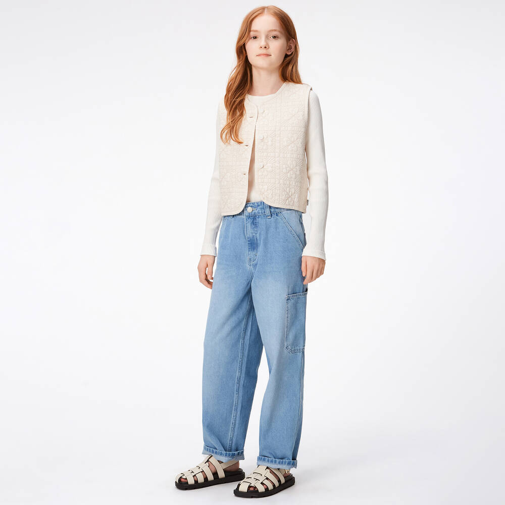 مولو-جينز قطن دنيم لون أزرق | Childrensalon Outlet