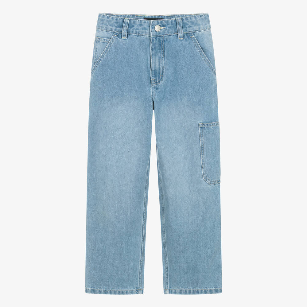 Teen Blue Light Wash Denim Relaxed Jeans