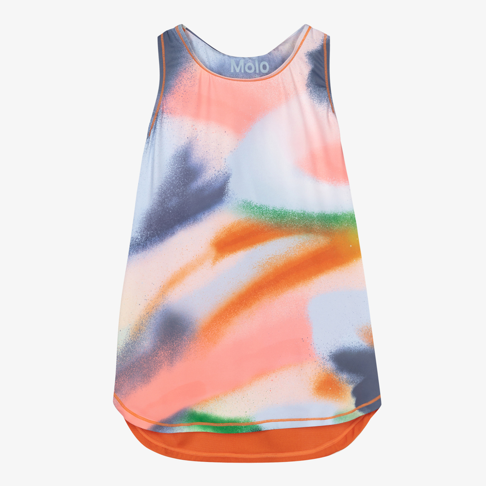 Molo - Teen Blue & Orange Vest Top | Childrensalon