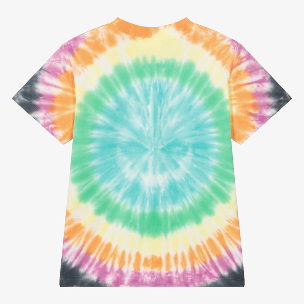 Molo-Teen Blue Organic Cotton Tie-Dye T-Shirt | Childrensalon Outlet