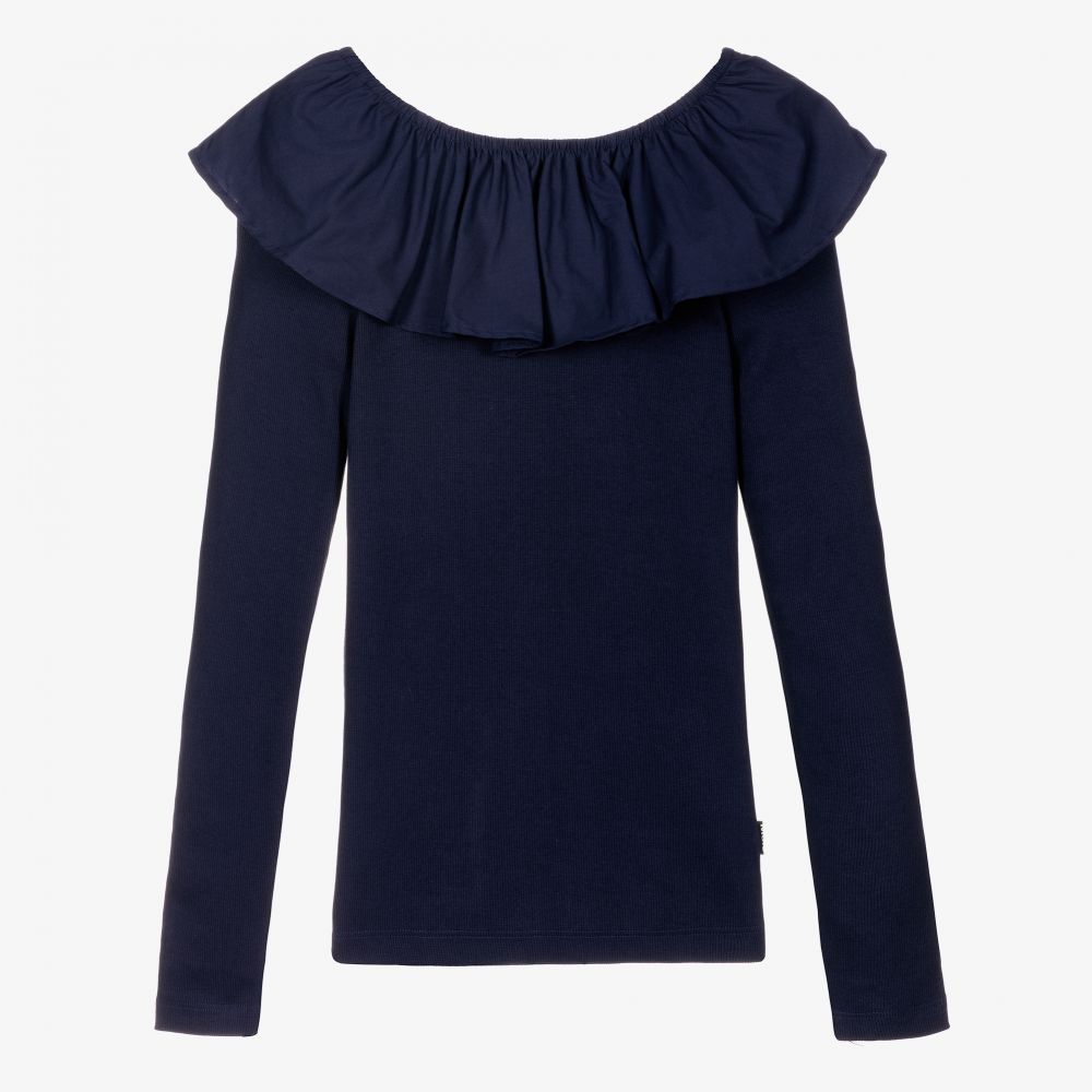 Molo-Синий топ из органического хлопка для подростков | Childrensalon Outlet