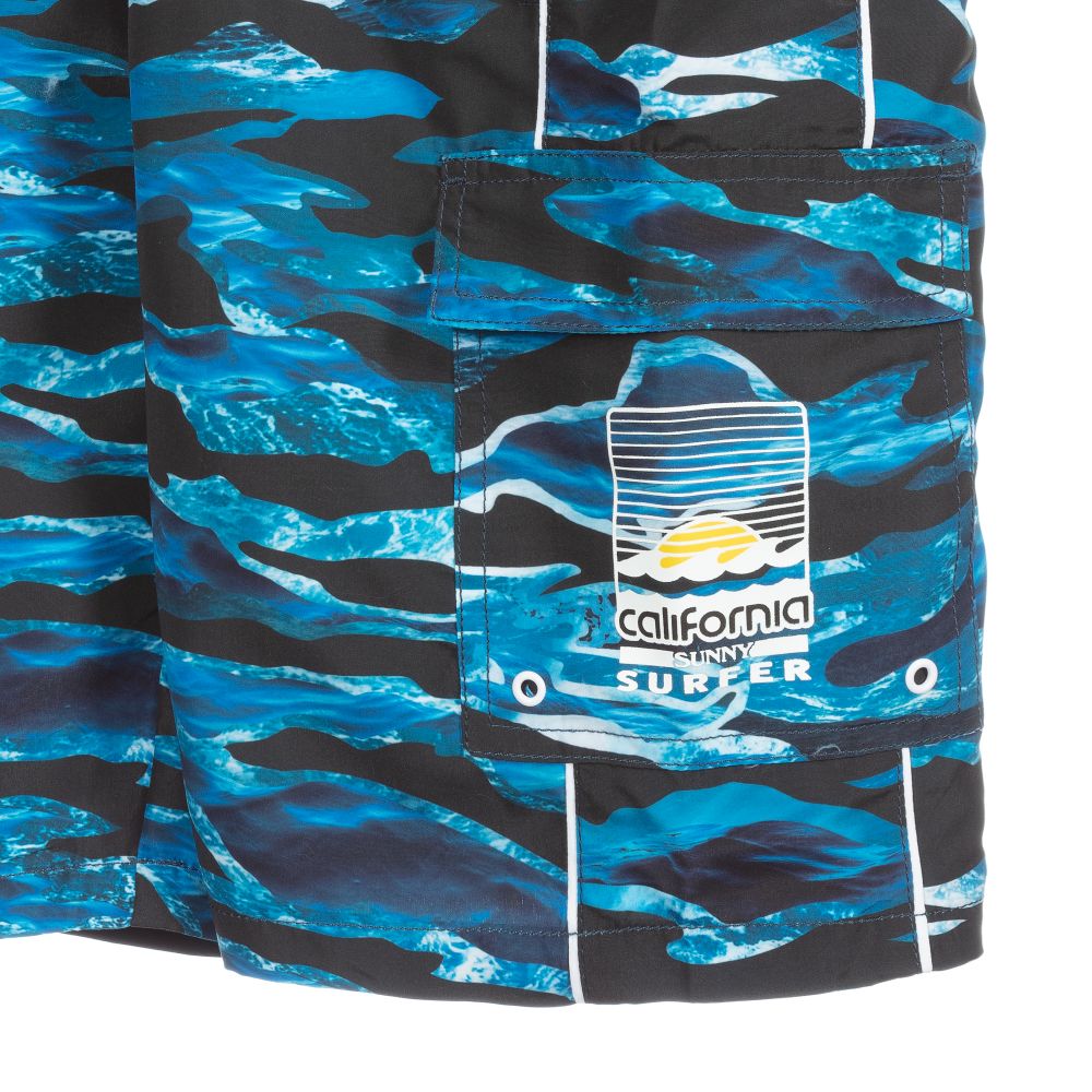 Molo-Teen Blue Swim Shorts (UPF50+) | Childrensalon Outlet