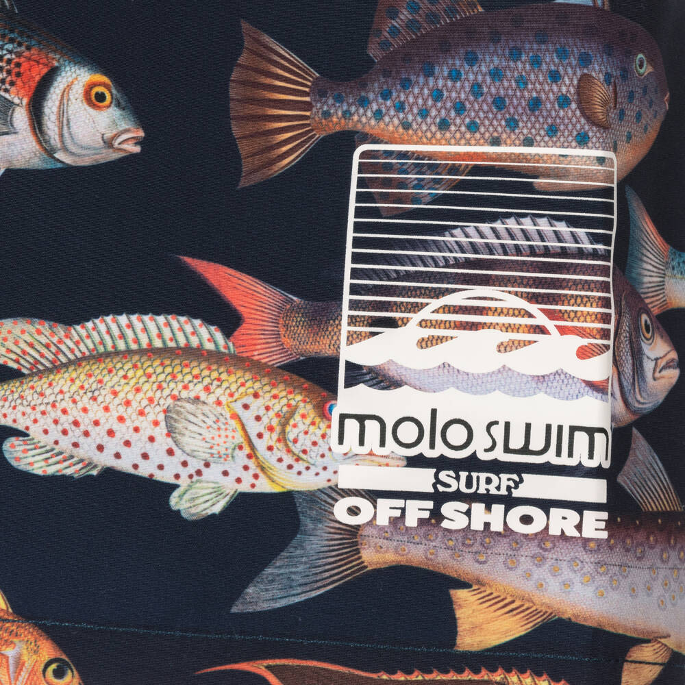 Molo-Teen Boys Art Of Fish Swim Shorts (UPF 50+) | Childrensalon Outlet