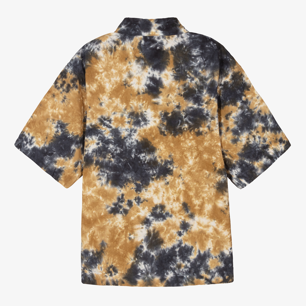Molo-Teen Boys Beige Tie-Dye Shirt | Childrensalon Outlet