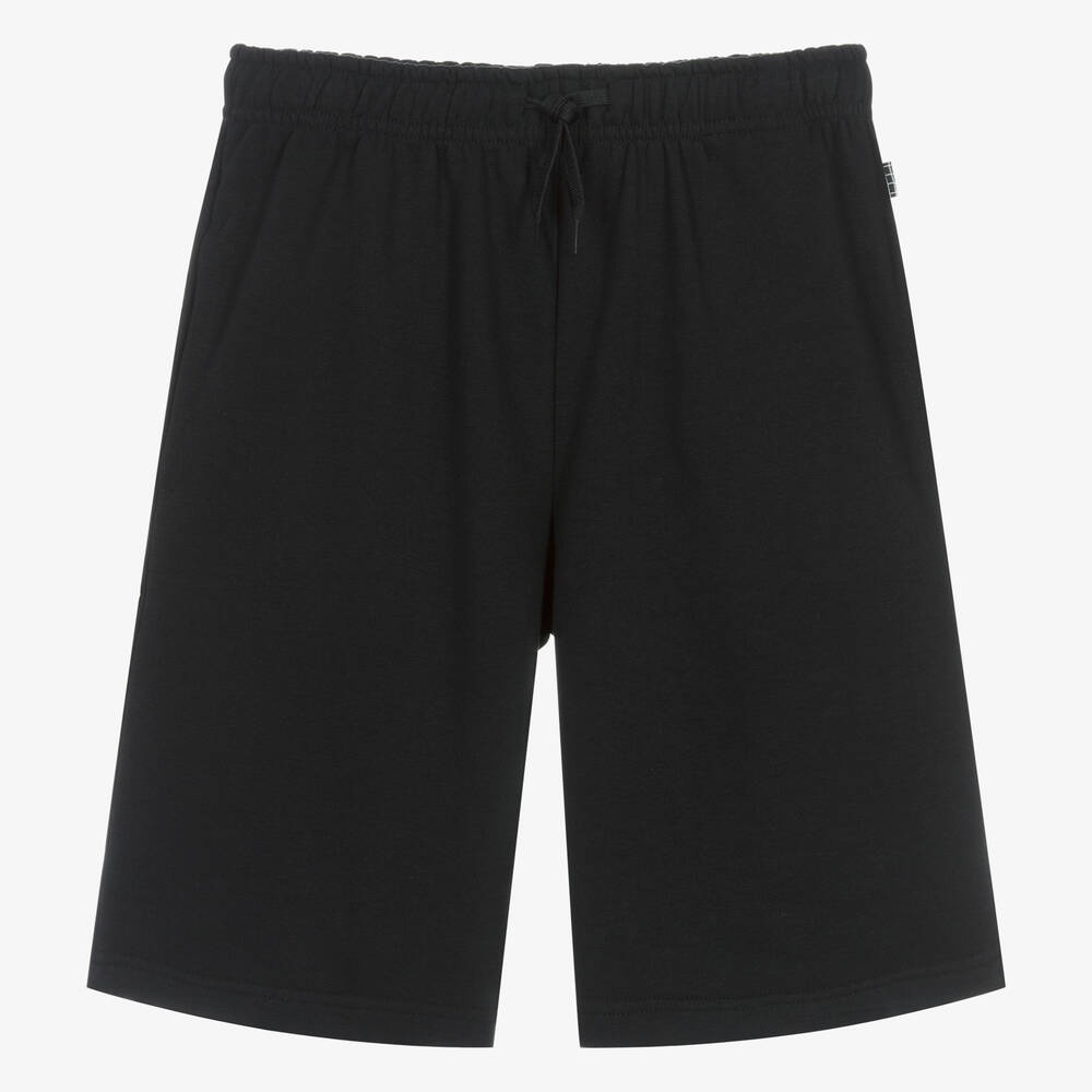 Molo-Teen Boys Black Cotton Shorts | Childrensalon Outlet