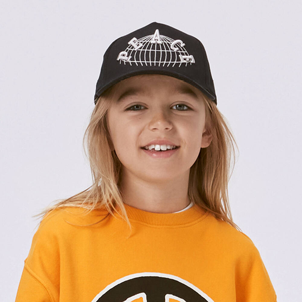 Molo-كاب بيسبول تينز ولادي قطن لون أسود | Childrensalon Outlet