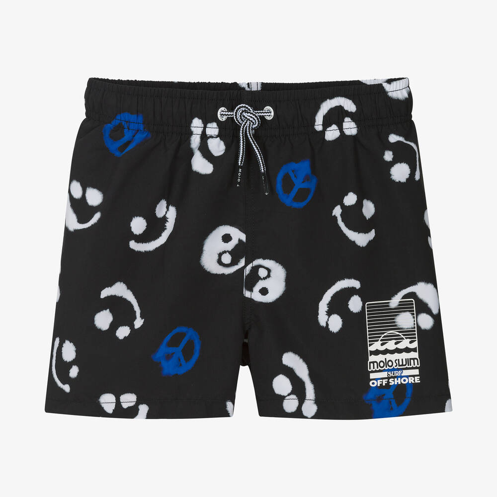 Molo-Черные плавки-шорты с планктоном (UPF50+) | Childrensalon Outlet