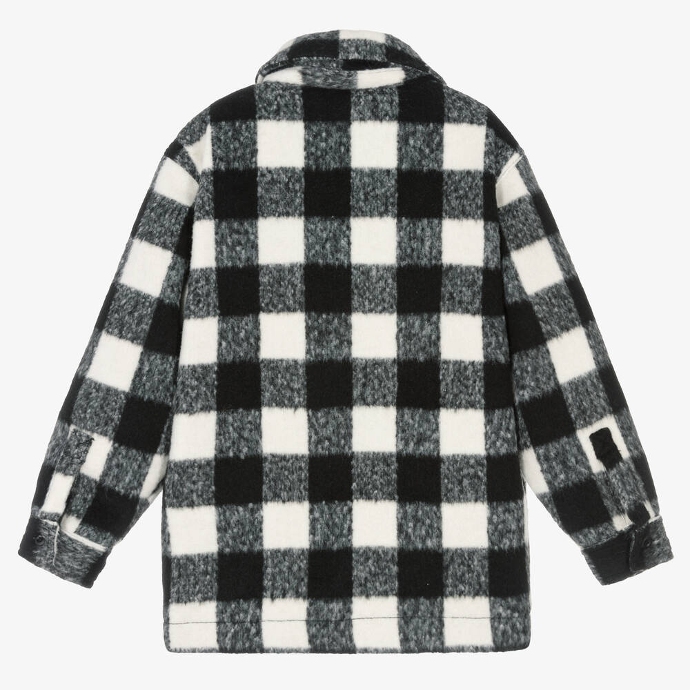 Molo-Teen Boys Black & White Check Jacket | Childrensalon Outlet