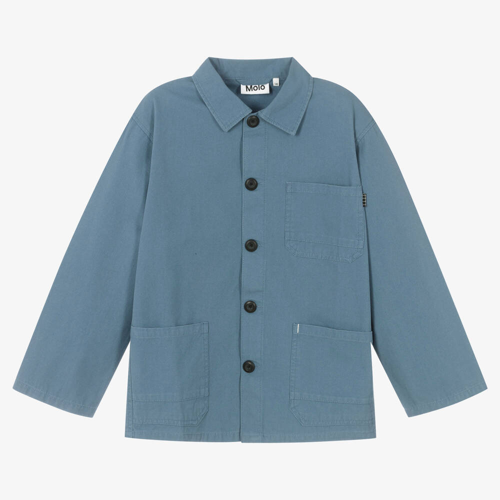 Molo - Голубая хлопковая куртка | Childrensalon