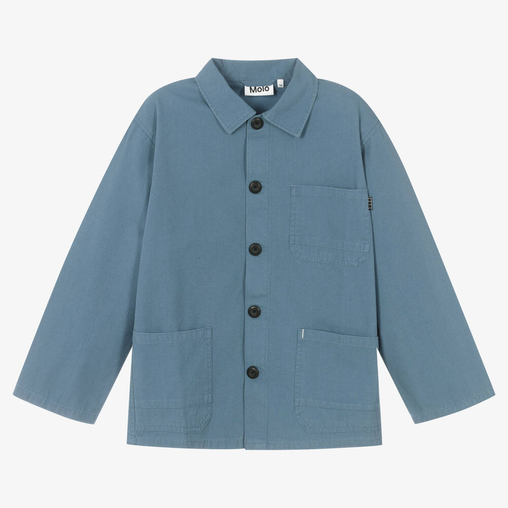 Molo-Голубая хлопковая куртка | Childrensalon Outlet
