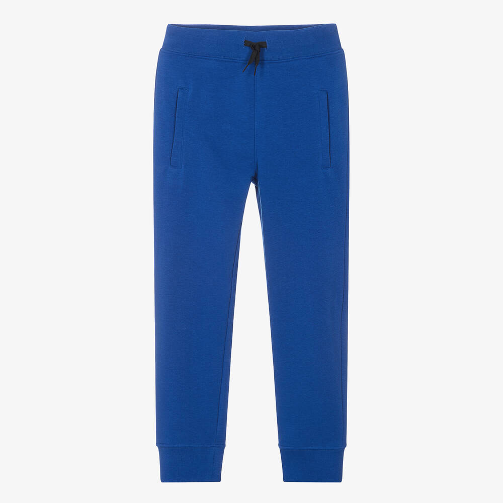Molo-Teen Boys Blue Cotton Jersey Joggers | Childrensalon Outlet