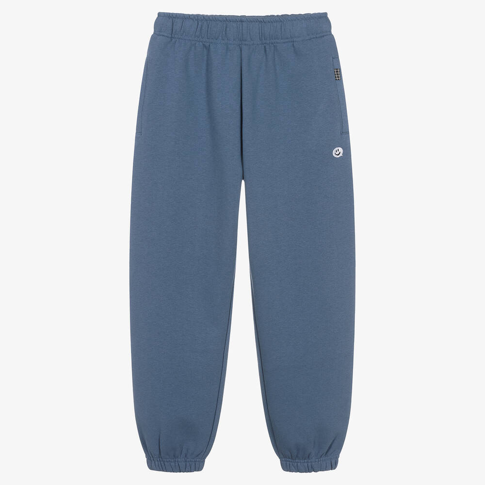 Molo-Teen Boys Blue Cotton Speech Bubble Joggers | Childrensalon Outlet