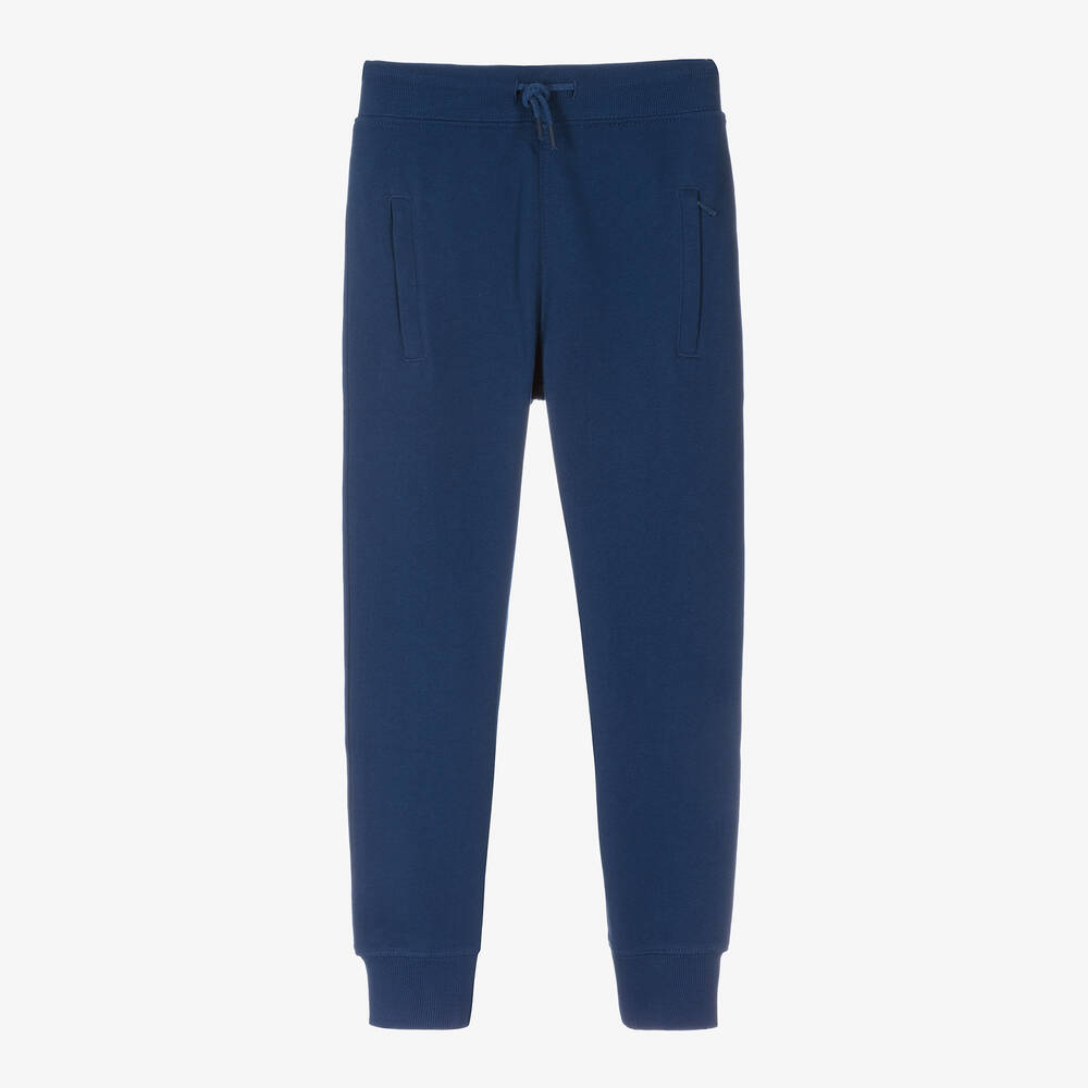 Molo - Teen Boys Blue Cuffed Joggers | Childrensalon