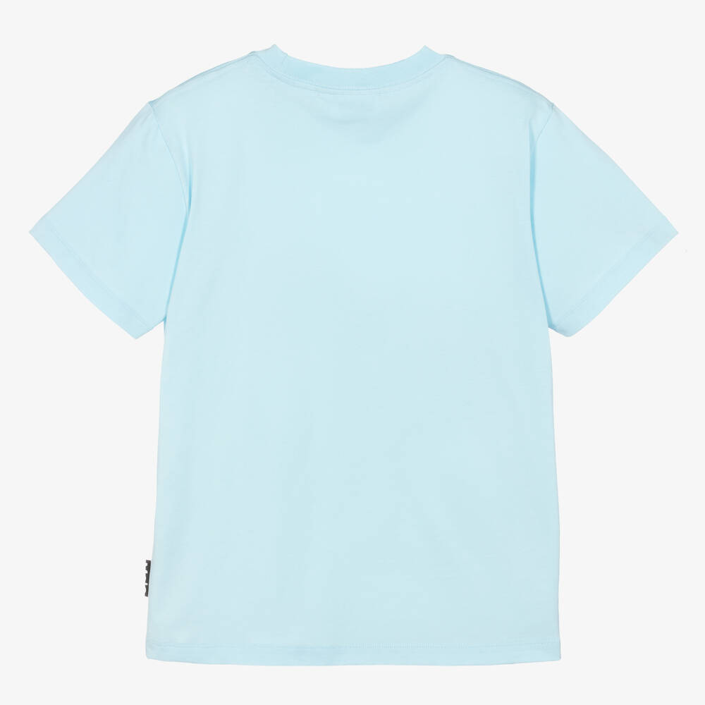 Molo-Teen Boys Blue Dinosaur T-Shirt | Childrensalon Outlet