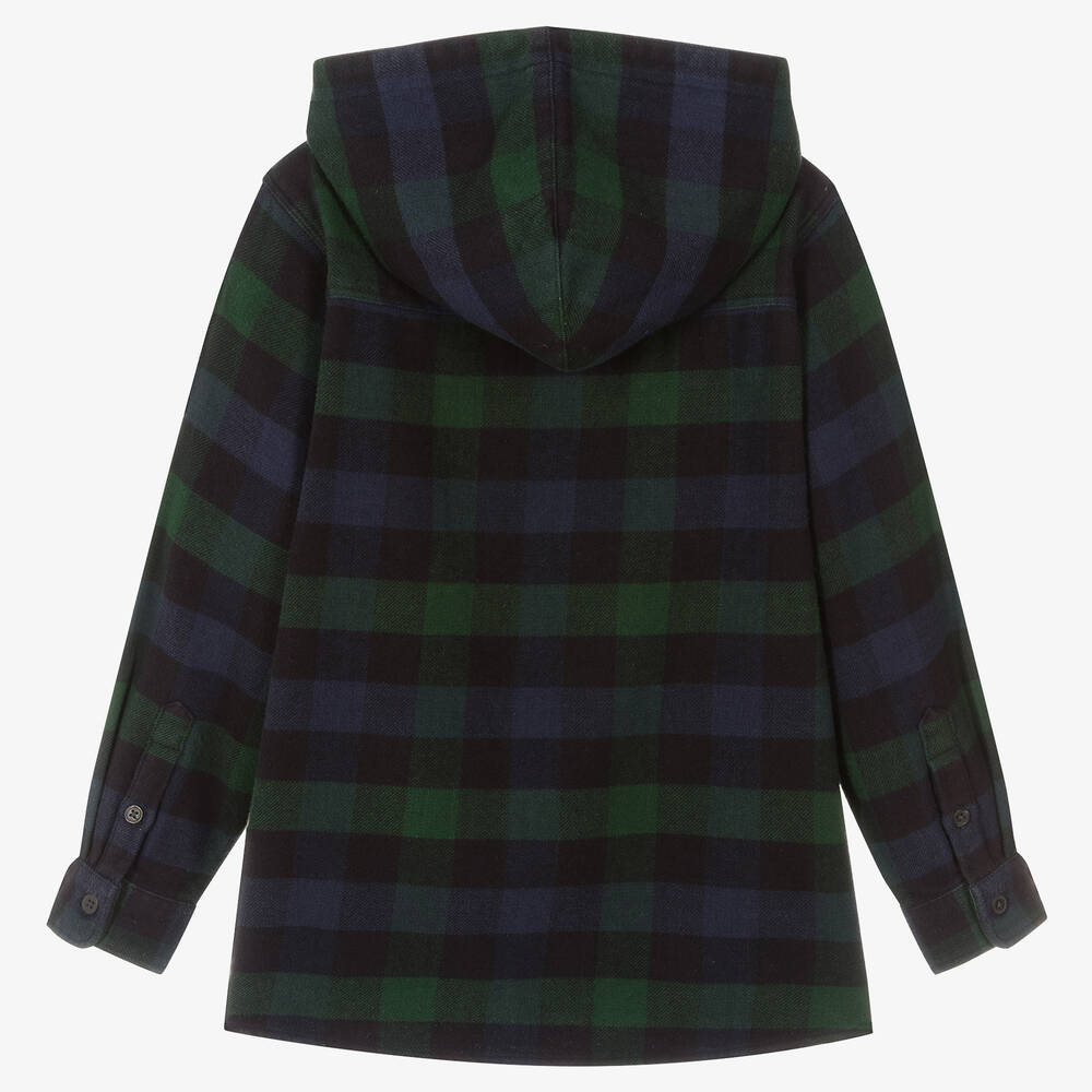 Molo-Рубашка в сине-зеленую клетку | Childrensalon Outlet