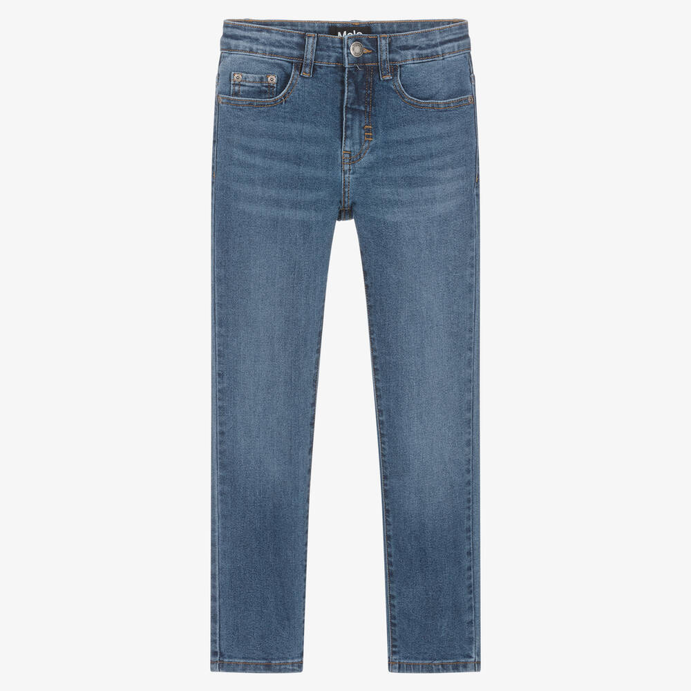 Molo - Teen Boys Blue Organic Cotton Denim Jeans | Childrensalon