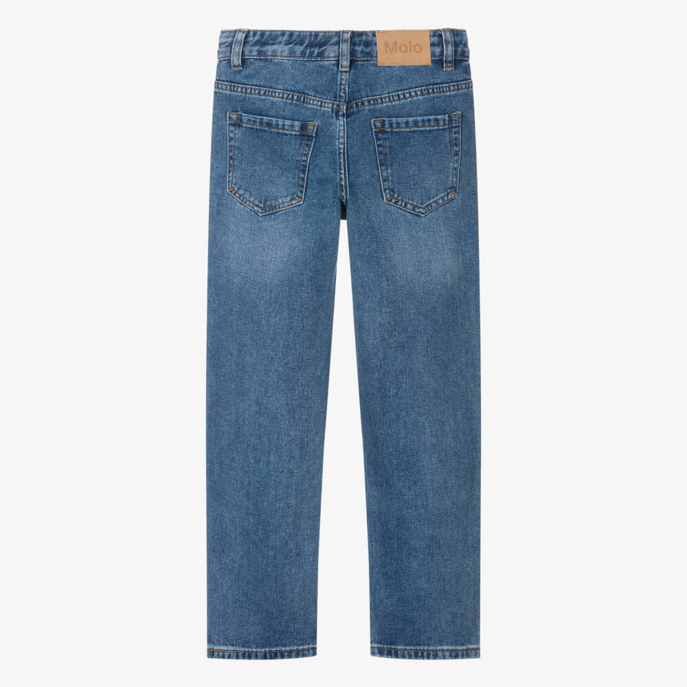 Molo-Teen Boys Blue Relaxed Fit Denim Jeans | Childrensalon Outlet