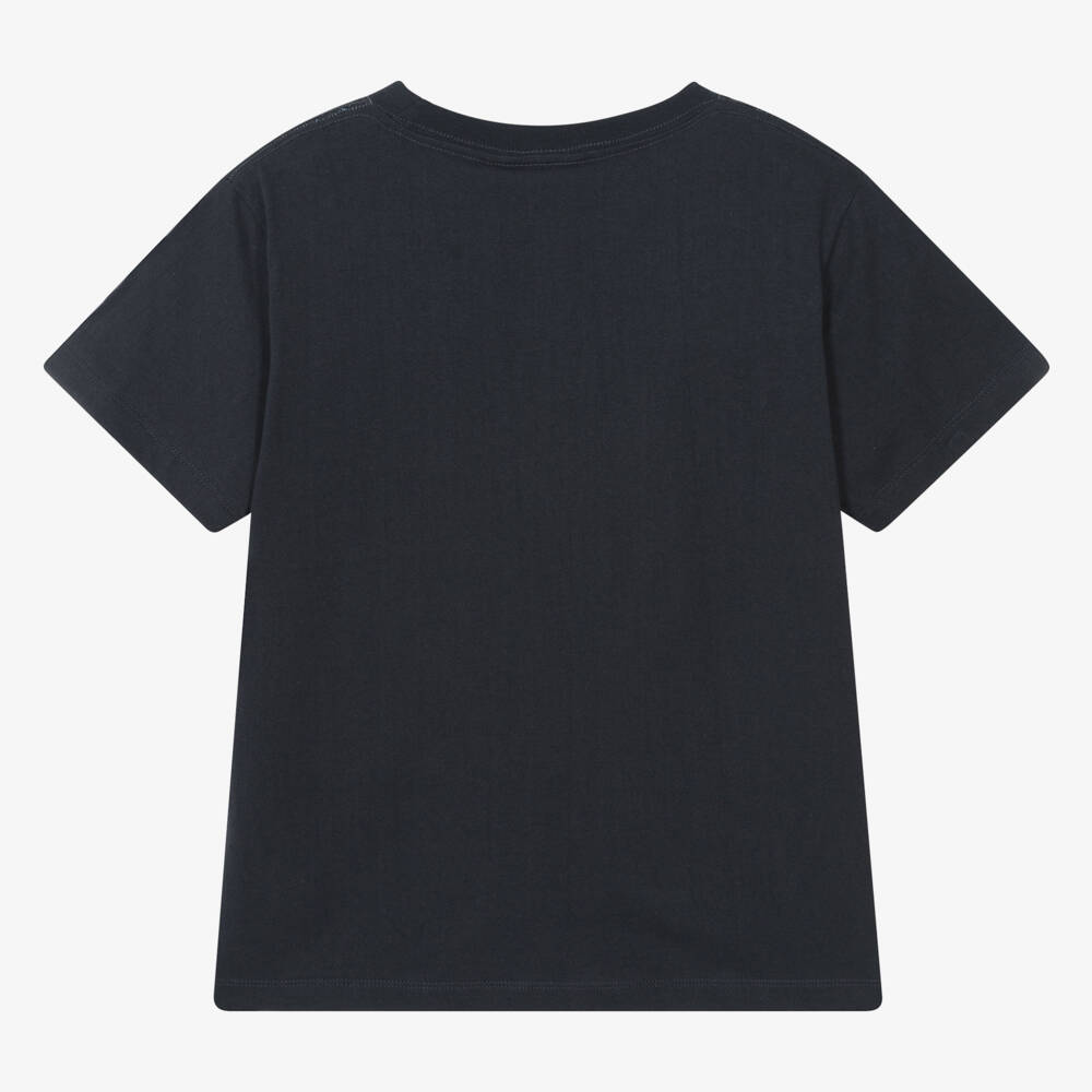 Molo-Teen Boys Blue Surfer Print Tee | Childrensalon Outlet