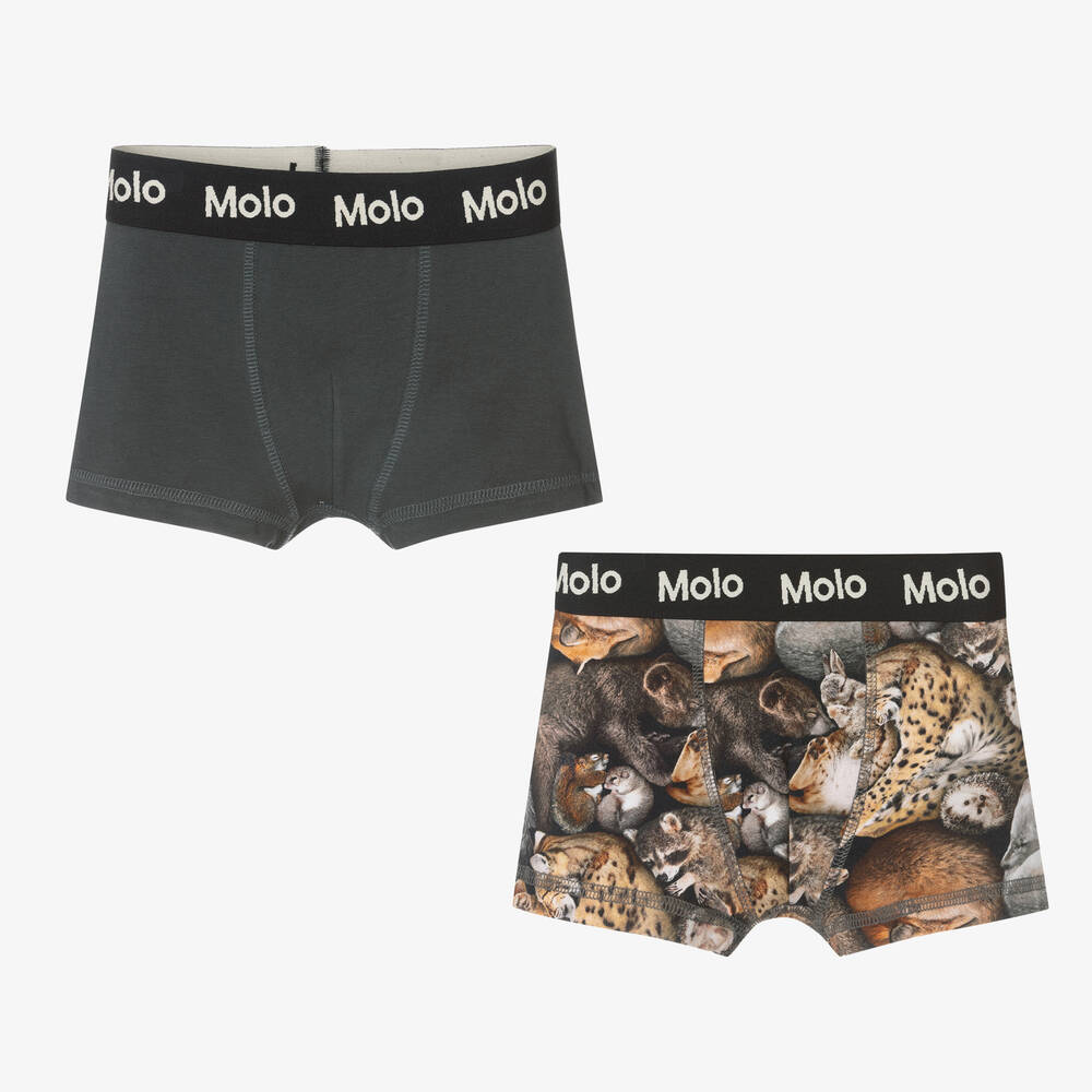 Molo-Teen Boys Cotton Boxers (2 Pack) | Childrensalon Outlet