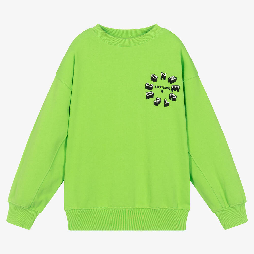 Molo - Teen Boys Green Connected Sweatshirt | Childrensalon