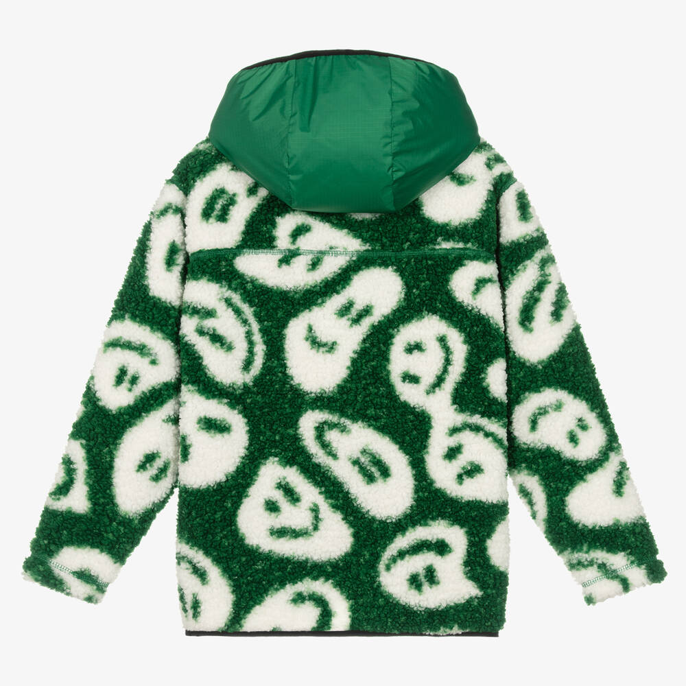 Molo-Зеленая флисовая куртка со смайлами | Childrensalon Outlet