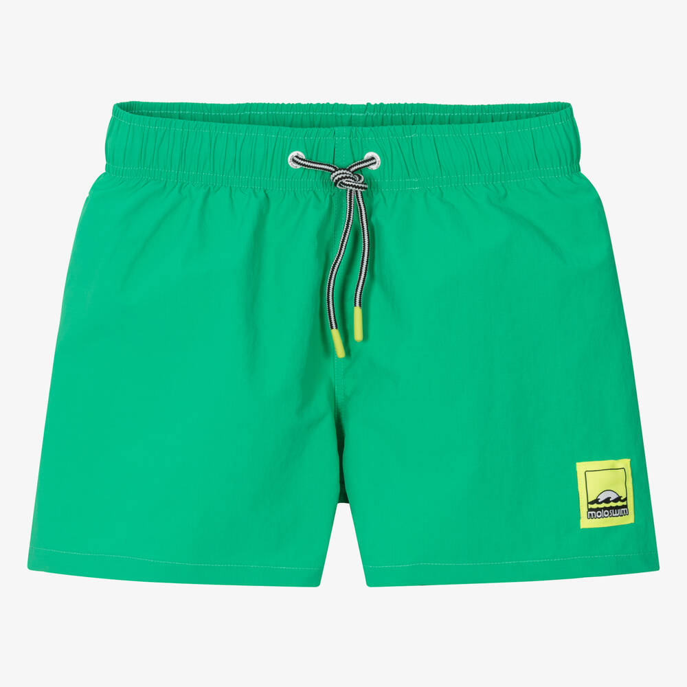 Molo-Teen Boys Green Swim Shorts (UPF50+) | Childrensalon Outlet