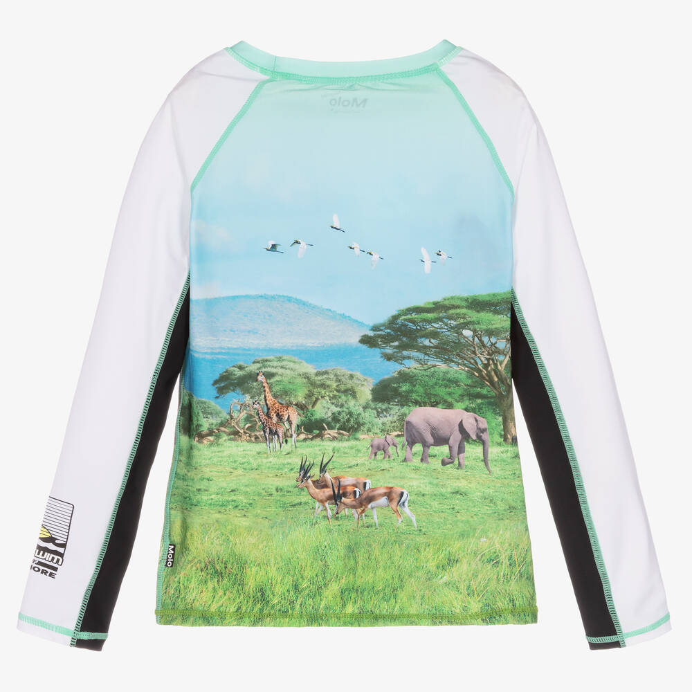 Molo-توب واقي من الشمس لون أزرق (UPF 50+) | Childrensalon Outlet