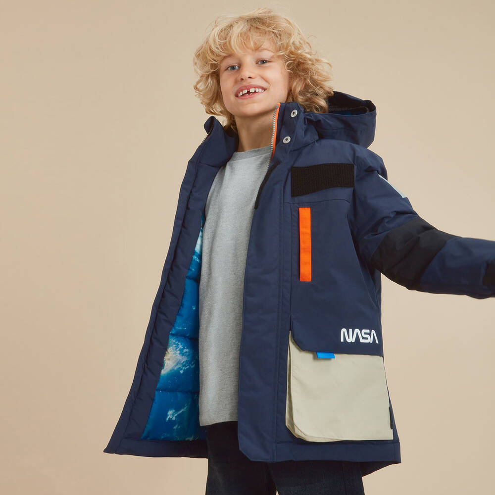 Molo Manteau bleu marine ado gar on Childrensalon Outlet