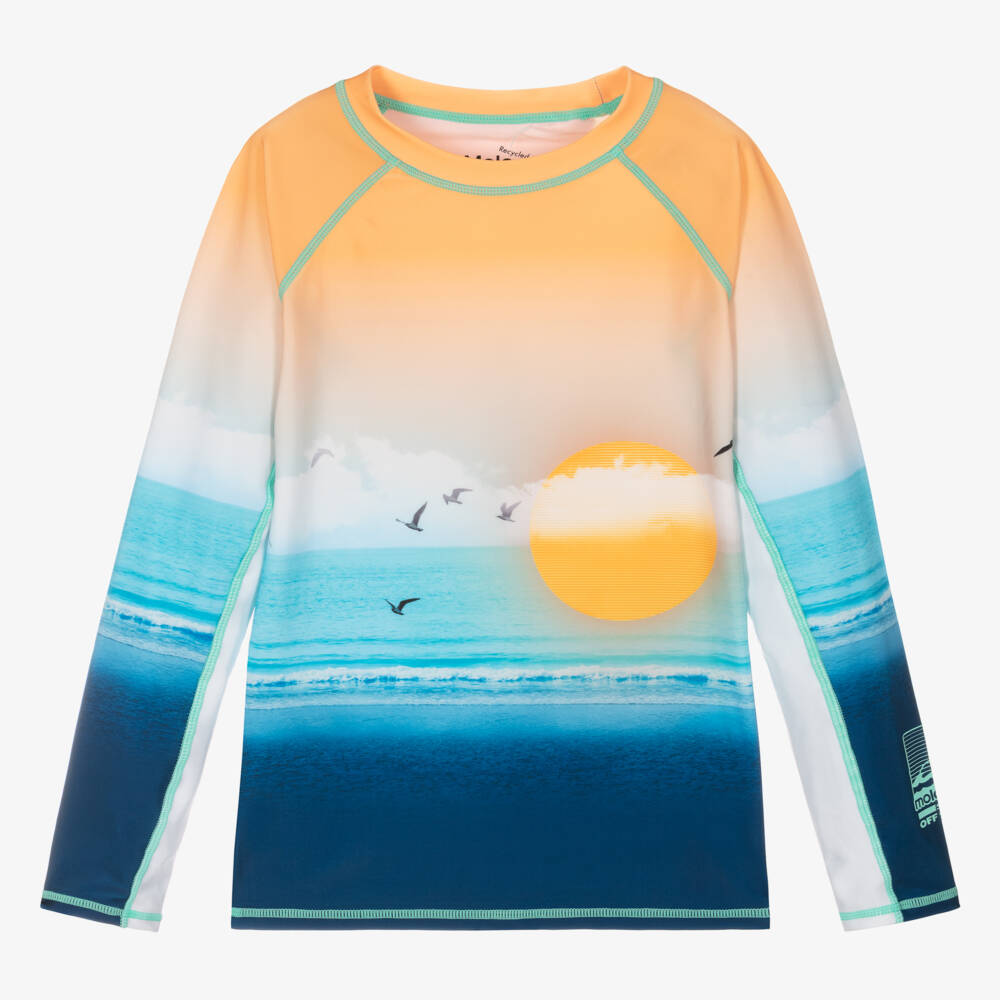 Molo-Teen Boys Ocean Sunset Swim Shirt | Childrensalon Outlet