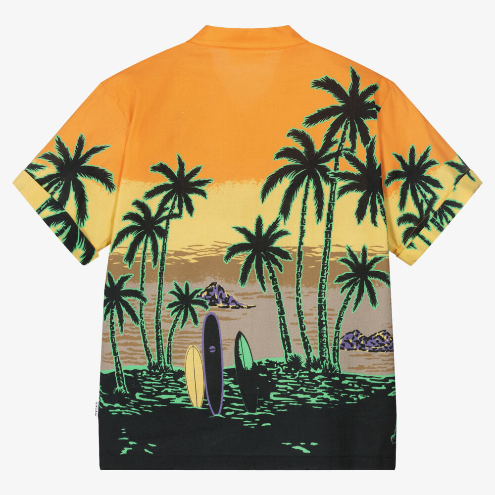 Molo-Teen Boys Organic Cotton Sunset Shirt | Childrensalon Outlet