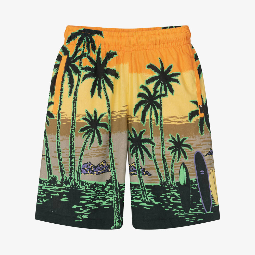 Molo-Teen Boys Organic Cotton Sunset Shorts | Childrensalon Outlet