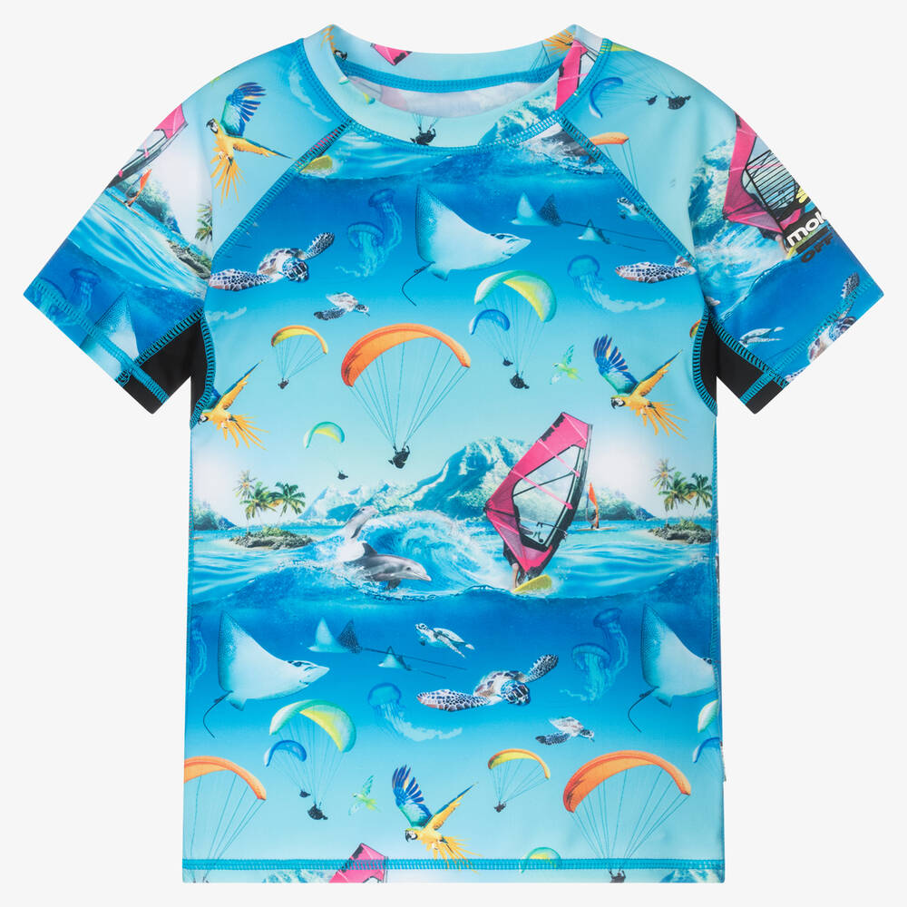 Molo - توب سباحة تينز ولادي لون أزرق (UPF 50+) | Childrensalon