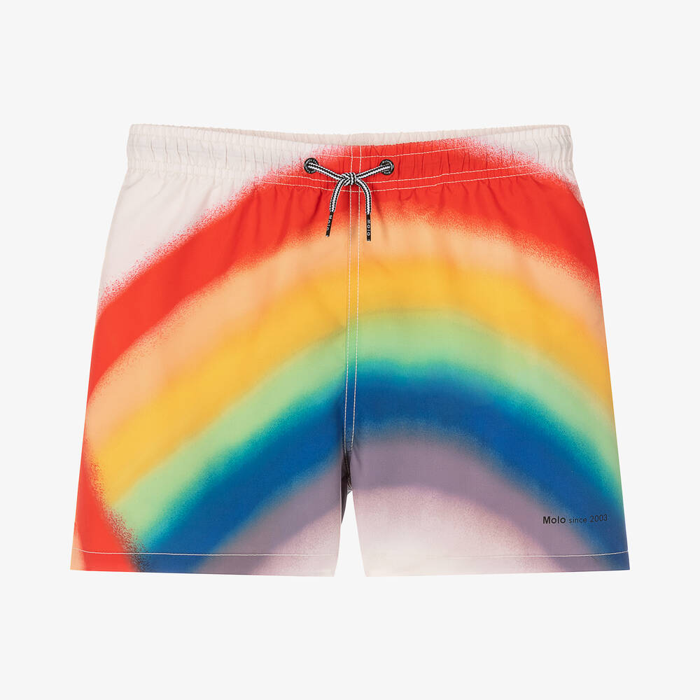 Molo - Teen Boys Rainbow Swim Shorts (UPF50+) | Childrensalon