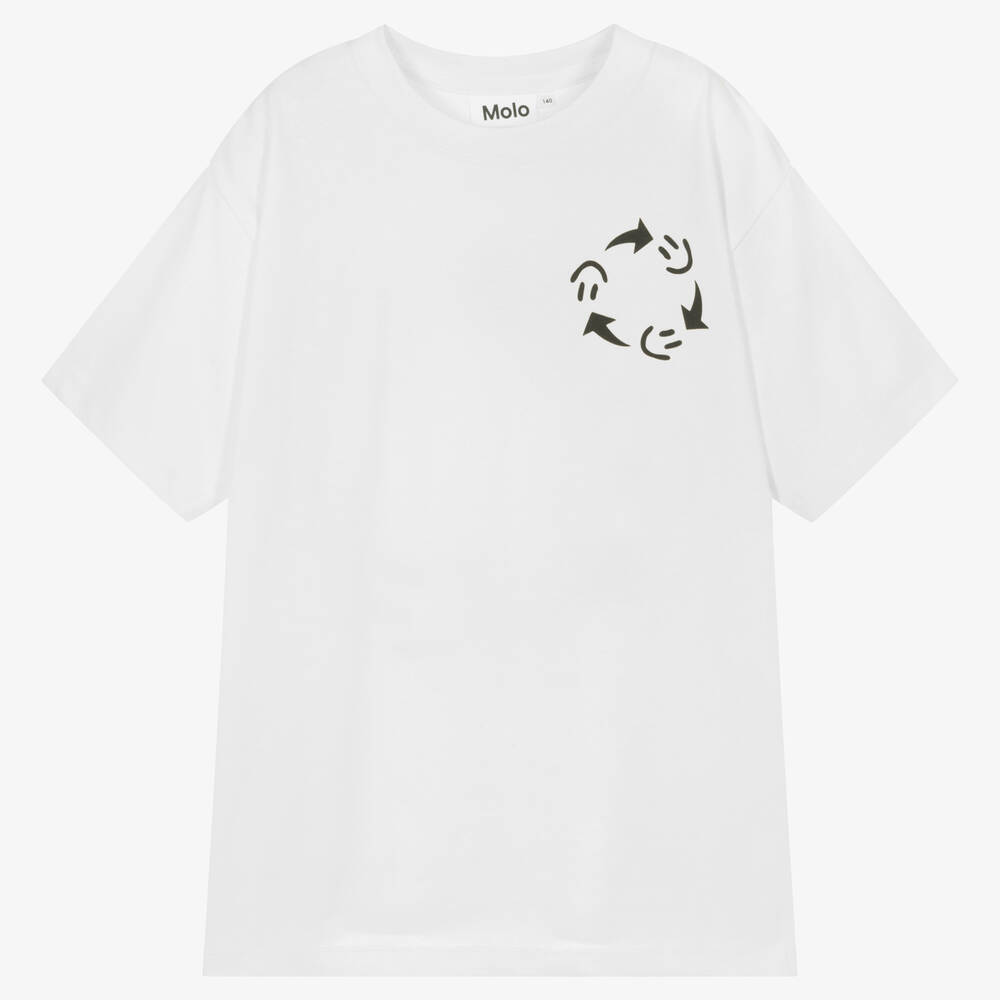Molo - Teen Boys Smile Cotton T-Shirt | Childrensalon